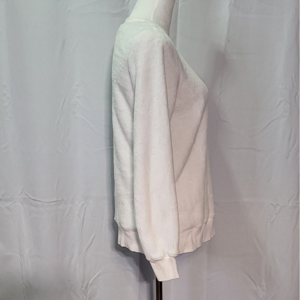 Wondershop Women's Plain White Sleepwear Pullover Sweater Size Small 🐈 - Picture 5 of 12